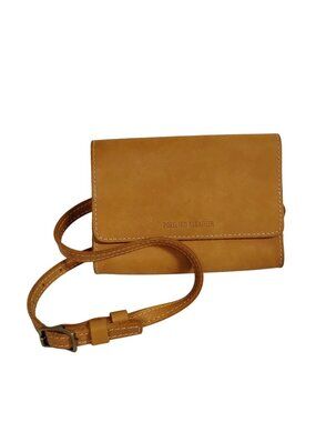 NEW- PORTLAND LEATHER Large Golden Waist Bag 8 X 6 Magnetic Close Flap